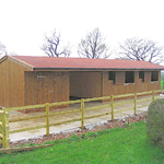 44' x 12' Stables tack and haystore.