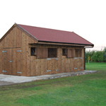 Dual purpose stable and garage.