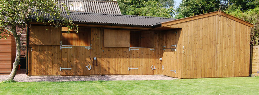 Wooden stables